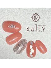 ネイルアンドアイラッシュサロン ソルティ 寺田町(salty)/シェルネイル