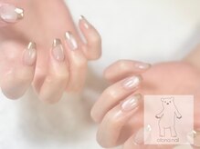 オトナネイル(otona nail)/マグネットミラーフレンチネイル