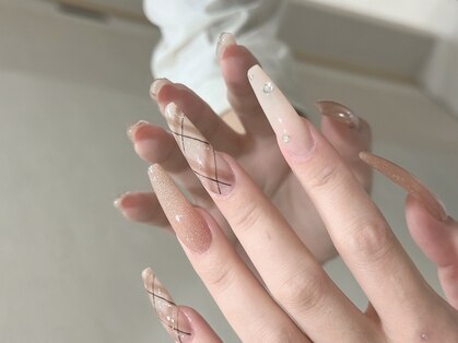 nail salon muu吹田店 フィルイン/ワンカラー/定額/韓国ネイル/長さだし/持ち込みの写真