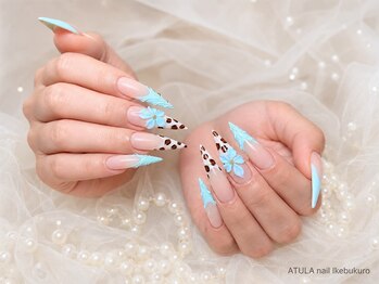 アトラ 池袋(Atula)の写真/【スカルプ・長さだしならおまかせ◎】短い自爪でも美しいフォルムに。長さだしで叶える上品可愛いネイル♪
