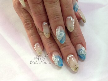 ネイルサロン ビューティーマジック 川口店/立体フラワーネイル