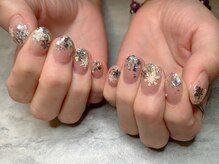 エンジェリック カラーズ(Angelic colors)/雪の結晶ネイル☆