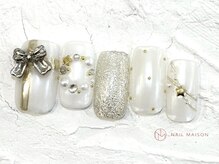 ネイルメゾン 池袋店(NAIL MAISON)/クリスマスミラーネイル¥10550