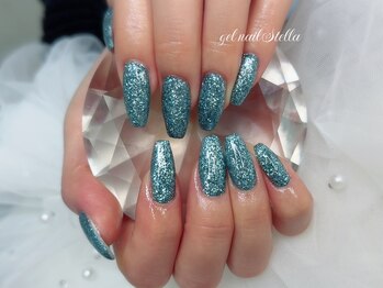 ジェルネイルステラ(gel nail Stella)/ラメワンカラー
