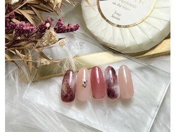 ニュアンス大理石ネイル¥12280