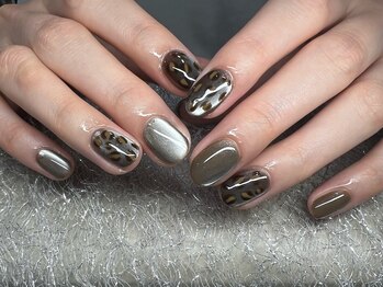 モアグラム 渋谷道玄坂店(More Glam)/ヒョウ柄ネイル