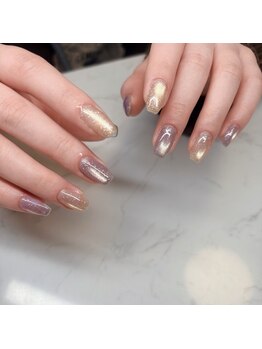 エンズネイル(O’s nail)の写真/【オフィスネイルが人気◎】シンプルだけど他とは違う、上品＆可愛いデザイン◎仕事がよりはかどる手先に♪