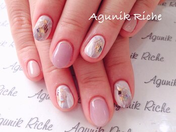 アグニークリッシェ(Agunik Riche)/【大理石ネイル】