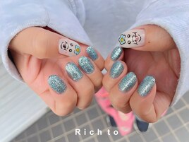 ２本アート×キャラクター