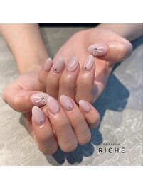 大人ガーリーぷっくりリボン