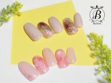 ネイルサロン ブリオン(Nail Salon Bullion)/たらしこみ桜ネイル