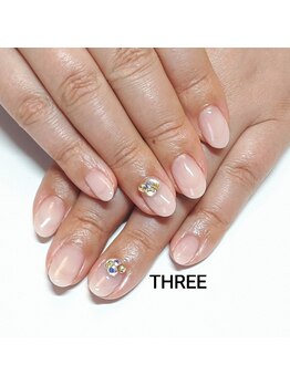 ネイルアンドまつげエクステ専門サロン スリー(THREE)/初回￥6480＋ビジュー￥1836