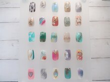 ヘゼリヒ(Gezellig)/親指アート＋ワンカラー¥6500