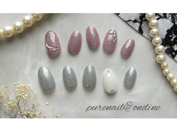 ピュアネイルアンドオンディーヌ/定額シンプルデザイン