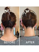 ヒダマリ 新屋敷店(Hidamari)/産毛を整えて首長効果！