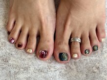 ガーデン ヘア&エステ&ネイル Garden/アシメ秋フットネイル