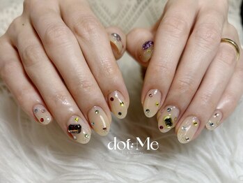 キラキラ宝石ネイル