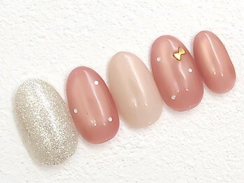 ワンラブネイルズ 池袋店(One Love Nails)/【定額】5490円★　リボン