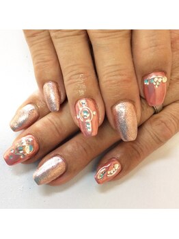 イーズネイル 堺(e's Nail)/ミラーネイル