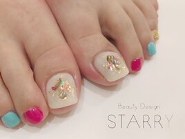 夏　カラフルフット