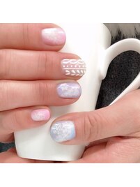 雪の結晶＆ニットネイル