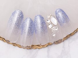 ブルーフラッシュグラデネイル