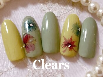 ビューティーネイルサロン クリアーズ(Clears)/渋可愛いお花ネイル♪