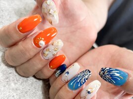 花火ネイル