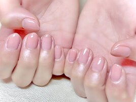 自爪ネイル風＊シアーワンカラー