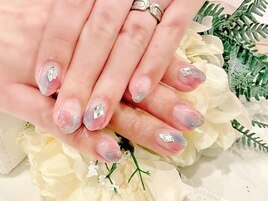 塗りかけネイル