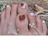 【フットNAIL】ワンカラー♪フットバス付。オフ無料。丁寧ケア込￥6000