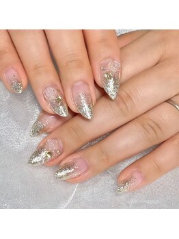 ローズパーツ/ラメグラネイル