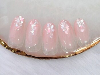 ココラーレ(cocorare)の写真/オフィスでも映えるシンプルデザイン豊富♪【定額¥6000～】◆カラーチェンジOK◆パラジェルベース+¥500