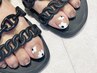 【フットジェル】親指アート+ワンカラー ￥10,500 パラジェル使用☆