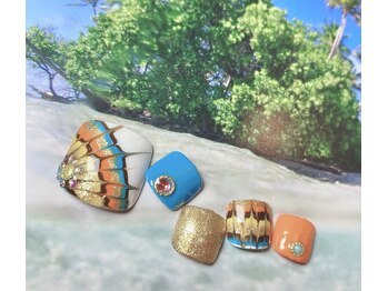 ネイルサロン クランベリー(Cranberry)/37.大人女性のフットネイル