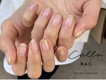 カラネイル 南森町店(calla nail)/ゴールドフレンチ