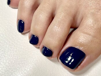モーヴネイル(mauve.nail)/クールなネイビーワンカラー