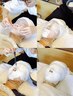 小顔＋デコルテ・首肩リンパ＋美白石膏パック　60分¥5580
