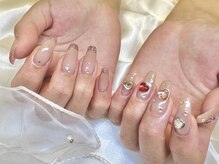 メル(M.E.L)/きらきらで韓国アシメネイル