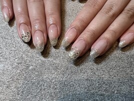 ラメグラデーションネイル