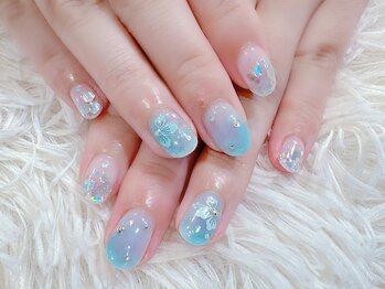 ラルネイル 大宮(Lull. nail)/＃ハイビスカス＃夏ネイル