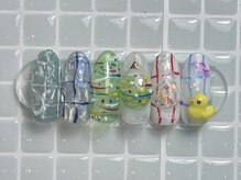 ジョアネイル(JOA Nail)/夏/ヨーヨー/チェック/リゾート