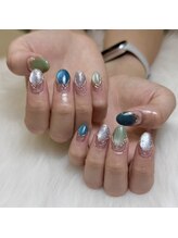 ダーリン(Darling)/ミラー×マグネットの大人ネイル