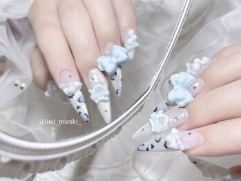 リンドネイル バイ モカ アンド ララ(Lind nail by moca and LaLa)/【mizuki】レオパードネイル