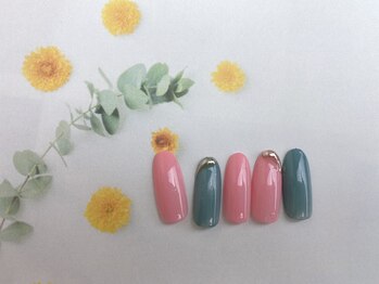 ネイルサロン&スクール ジーナ(GINA)/8月定額シンプルナチュラルカラ-