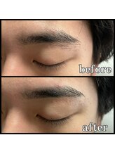 眉毛男子 新宿店/キリッと眉【 before / after 】