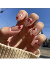 さくらんぼネイル