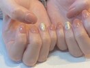 ツヤピンク×ラメ