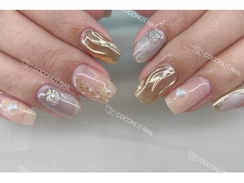 ココナッツネイル/ニュアンスネイル