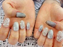 ディーネイル 池袋(D-nail)/〇マグネットリボンキラキラ